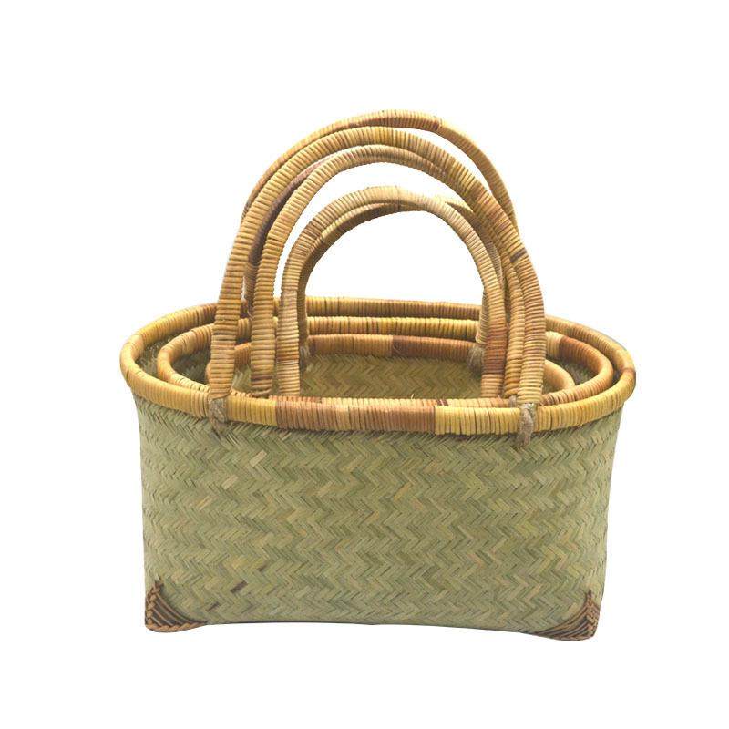 竹编买篮菜外篮超市购物制竹品手工编织水果采摘篮户野餐篮手E16,特色手工艺,竹编/竹雕,淘宝优惠券,粉丝福利购,淘宝优惠卷