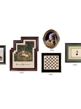 美小众B142组合艺术客厅背景墙装式饰画欧挂复古餐厅壁画式画