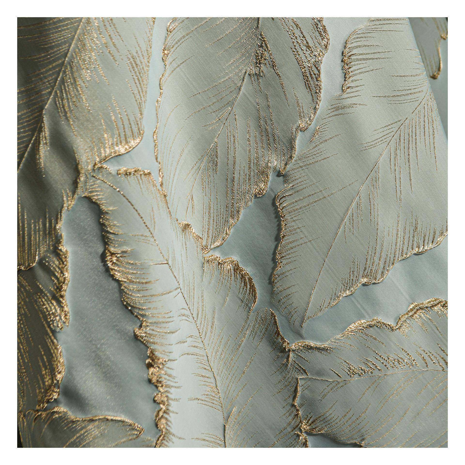 金提花树叶纹浮雕KAY窗丝帘布法式高档精密提花肌理高服设计师饰,居家布艺,海绵垫/布料/面料/手工diy,淘宝优惠券,粉丝福利购,淘宝优惠卷