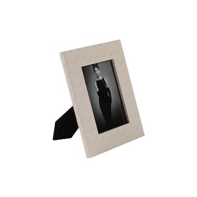 现代简约奶油风皮相台框摆办公室HG710书房革桌面框高级感装饰画