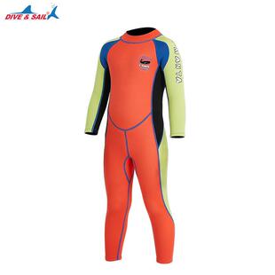 新款儿童潜连水服25WS-18816MM.游泳衣男童体袖加厚保长暖防晒冲