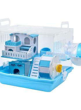 天金丝熊亚克力苍仓鼠笼bbw-tlyk便新宜大的冬手专用双层笼透子明