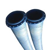 橡泥大口径法兰胶管输送泥浆沙吸水胶管钢丝高压法兰橡胶管