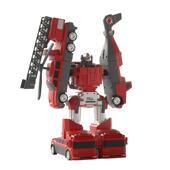 形爆款 儿童百变磁力工程车变840挖掘机拼装 机器人孩金刚玩具接男3