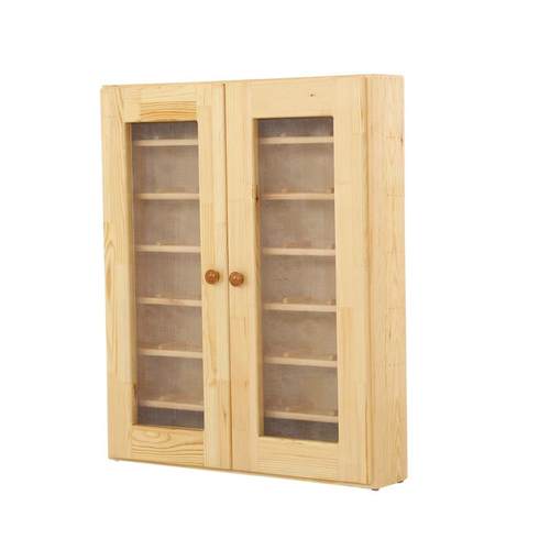 幼儿园实木口杯架落地茶水杯柜儿童口杯收纳架带门水杯架挂壁