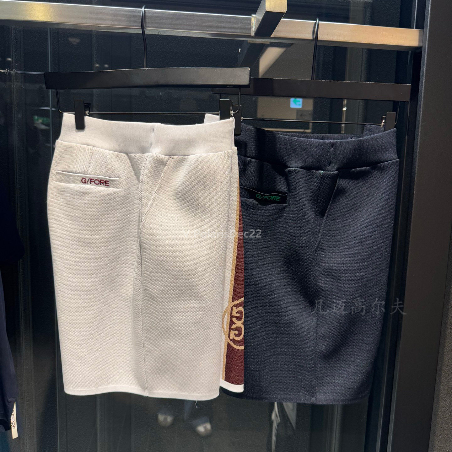 男士25夏款GFORE高尔夫服装休闲针织短裤G4撞色运动裤子韩国代购