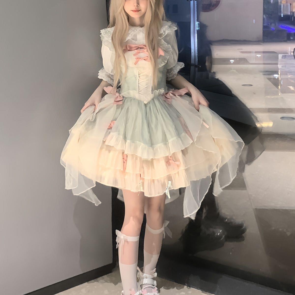 酥饼猫山茶恋原创设计jsk正版lolita裙公主连衣裙生日礼服日常款