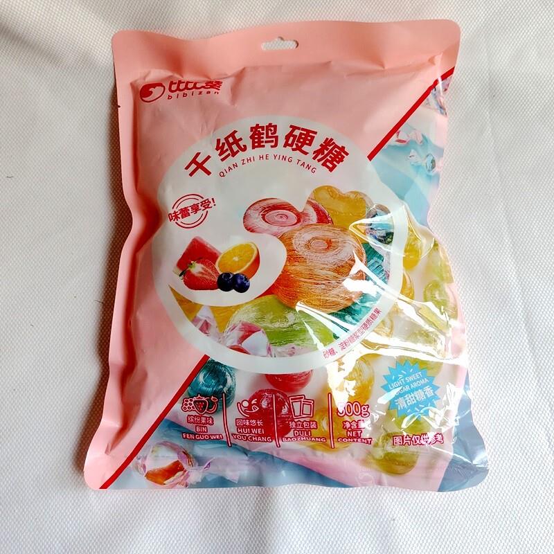 -比比赞千纸鹤水果糖散装多口味饭店火锅店餐前等位招待糖爆款硬