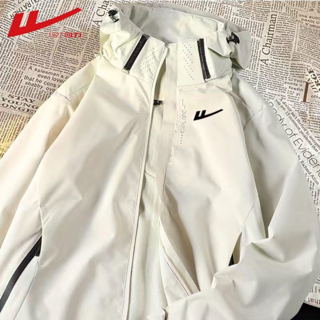 回力冲锋衣秋冬季可拆卸帽子夹克防风防水外套户外男女情侣登山服