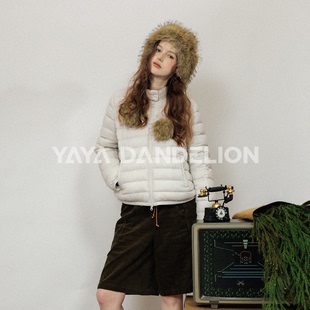 【蒲公英系列】YAYA鸭鸭2026新款秋冬保暖休闲百搭短款女士鹅绒服