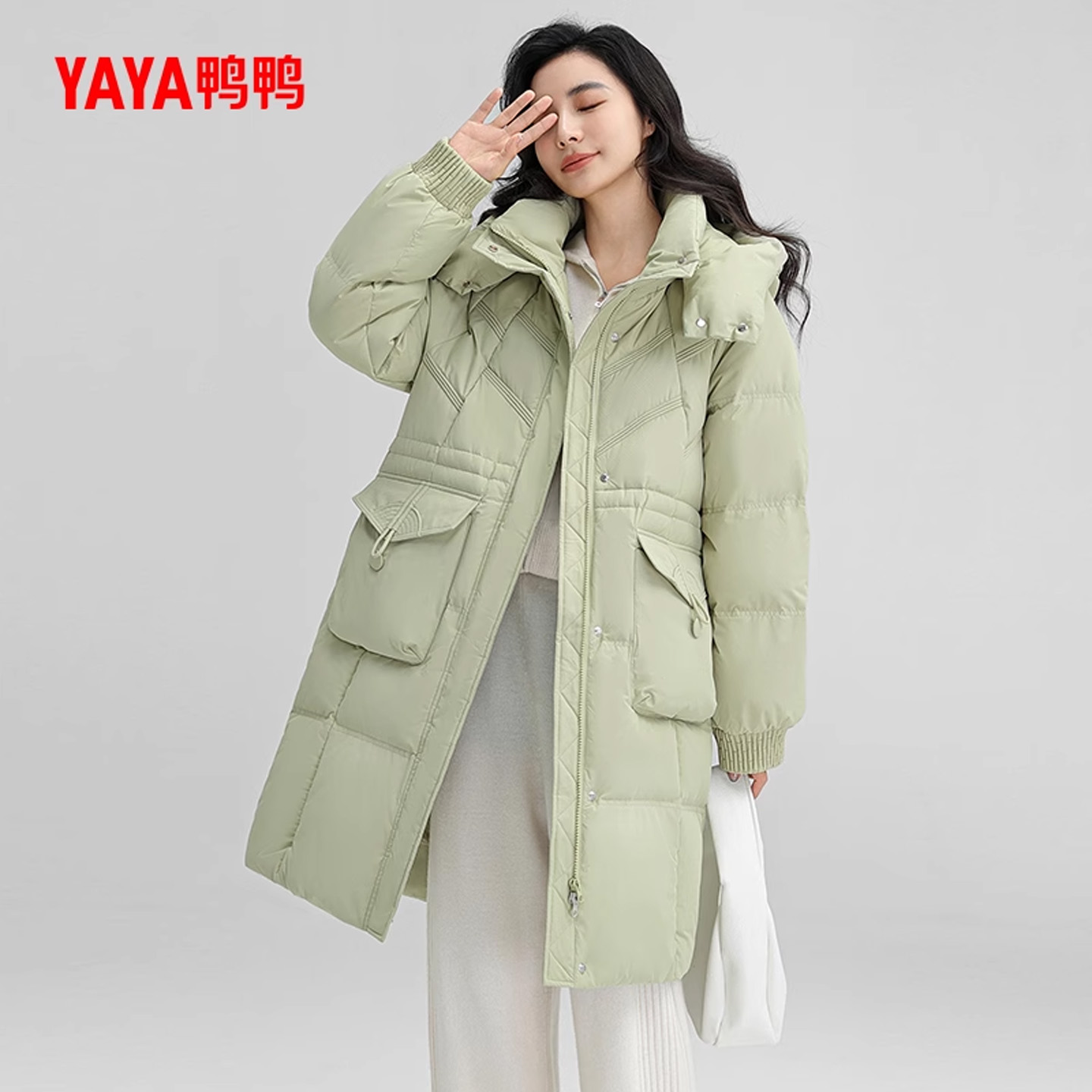 鸭鸭时尚休闲羽绒服女