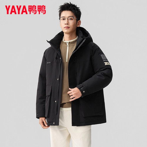 YAYA鸭鸭羽绒服男冬季加厚26年新款短款百搭保暖防寒防风工装外套