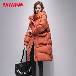 妈妈冬装 YAYA鸭鸭羽绒服女中长款 中年女款 冬季 气质外套 2025年新款