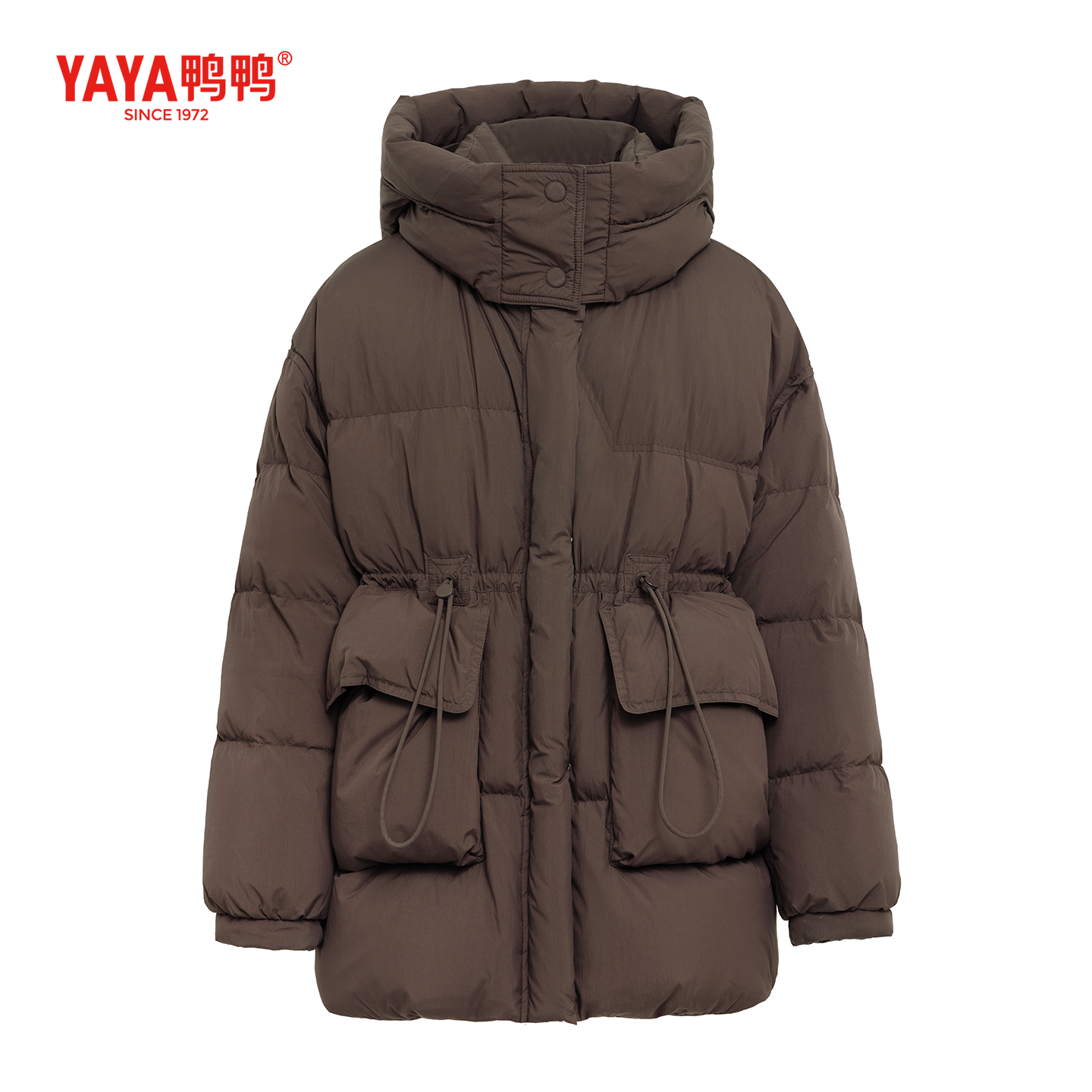 YAYA/鸭鸭2025冬新款时尚休闲保暖加厚百搭女士中长款羽绒服外套,女装/女士精品,羽绒服,淘宝优惠券,粉丝福利购,淘宝优惠卷