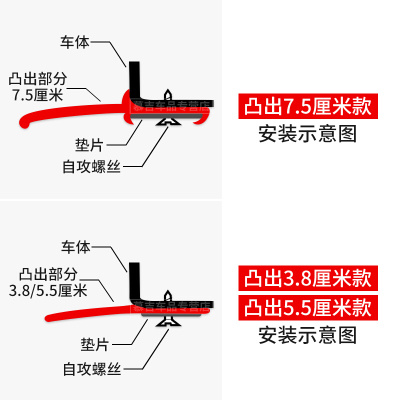 大型SUV越野车挡泥宽体轮眉汽车改装通用轮眉加宽橡胶皮挡泥板