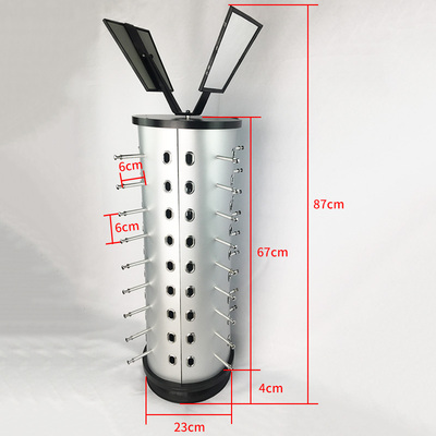 柜台式太阳眼镜架子展示架高档创意旋转圆眼镜架方形眼镜货架道具