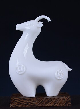 Q版青瓷招财十二生肖鼠牛虎兔龙蛇马羊猴鸡狗猪陶瓷工艺品