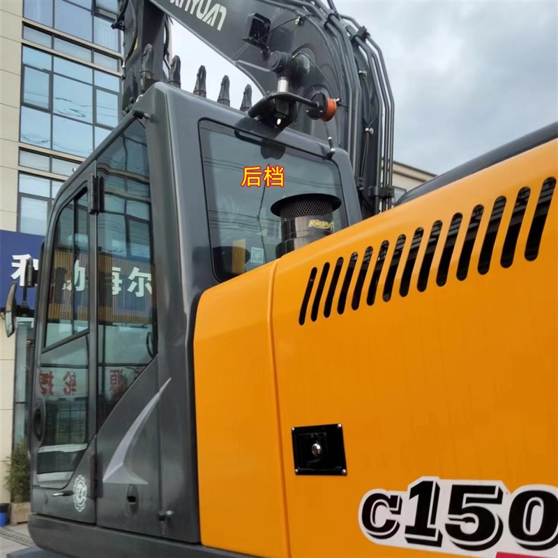 新源C70 105 150轮式挖掘机玻璃前档风车门推拉窗门下后侧玻璃