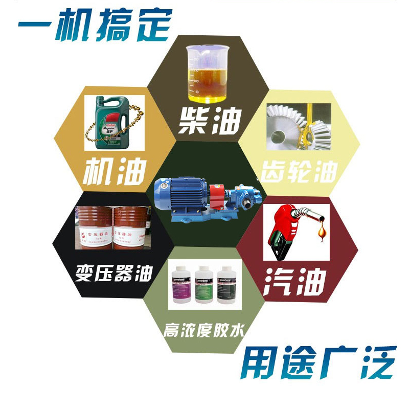 普斯KCB齿轮油泵电机单相220柴油泵三相380V机油齿轮油自吸抽油机