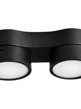 可三CQP知超薄明装筒灯免led天花打孔角度无主灯调客厅吸顶双头散