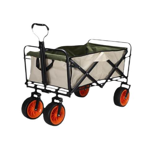 厂家户外露营野餐车便携折叠营地小推车野营郊游摆摊手拉买菜车