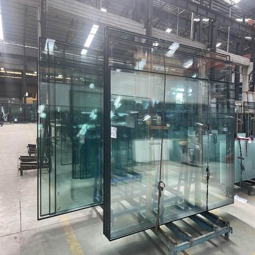 双层中空LOWE钢化玻璃隔热静音中空建筑钢化玻璃落地门窗别墅用