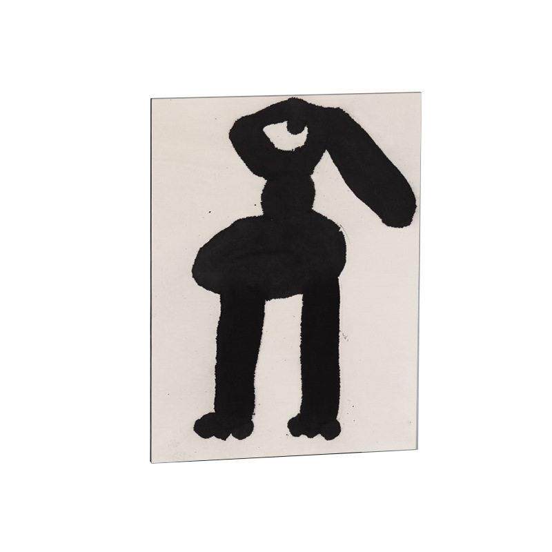 博西家居简约现抽象兔子装饰画沙发角柜立画客厅玄关进门挂画