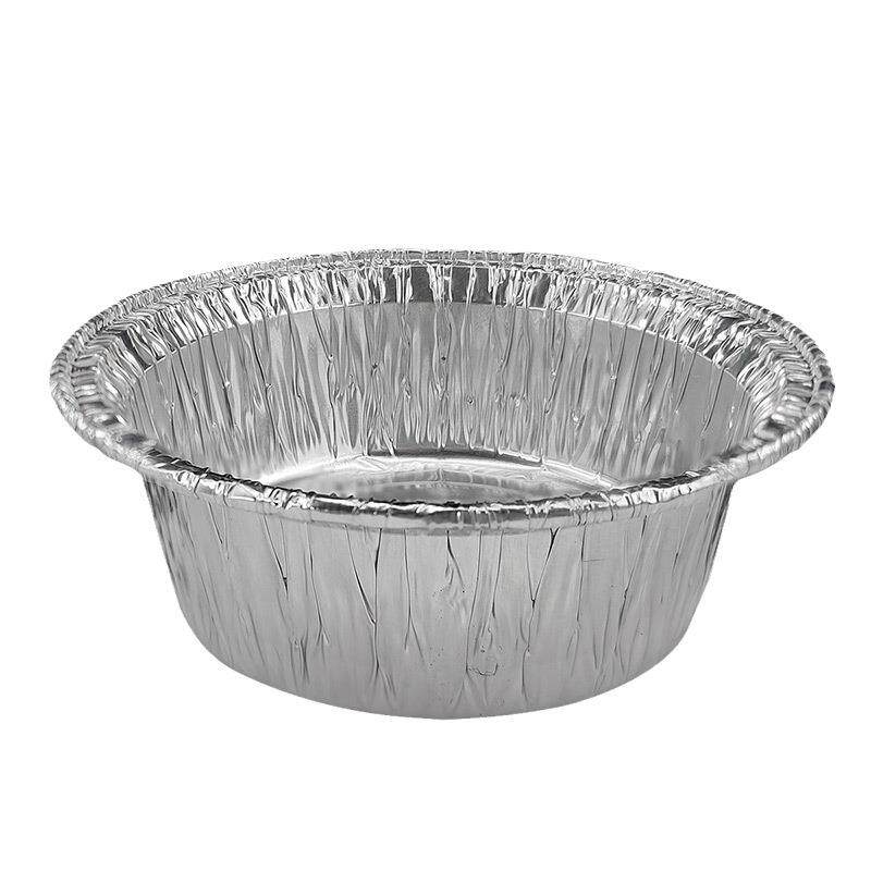 煲仔饭锡纸碗商用烧烤花甲粉圆形打包锡纸盒外卖一次性专用耐高温