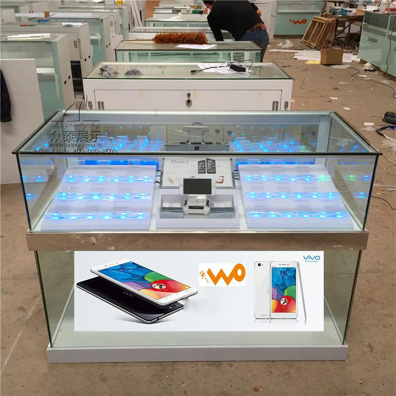货柜五金展柜台货架配件柜促销台手机展示柜金属部压服装五鑫柜想