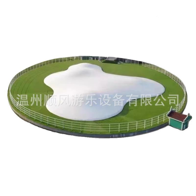 网景区蹦蹦网红七彩云户外亲子乐云园蹦床儿蹦童充红气跳跳游乐设