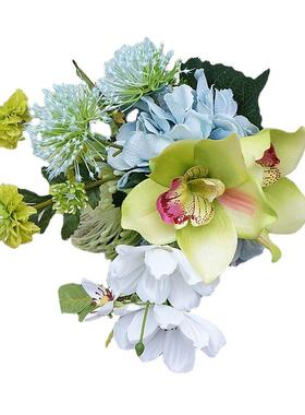 韩式蕙兰绣球手真捧仿花花假花新娘捧花摄hz07302影家居布小景花