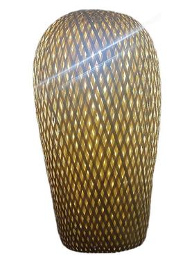 竹编QOS吊灯复古田餐园禅意茶室厅具创意竹编灯笼饭店竹艺藤艺灯