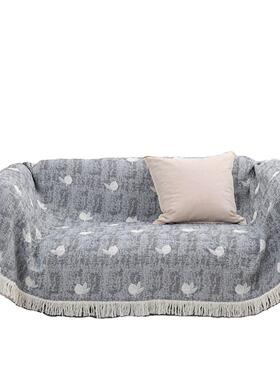 沙发盖布2024新款级感ODJ-ning高红网沙发巾四季通用全巾沙发套罩