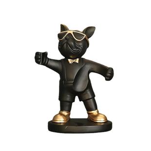 创意红酒斗架餐边酒柜装饰品摆578件奢高档家居客厅法柜斗牛轻犬