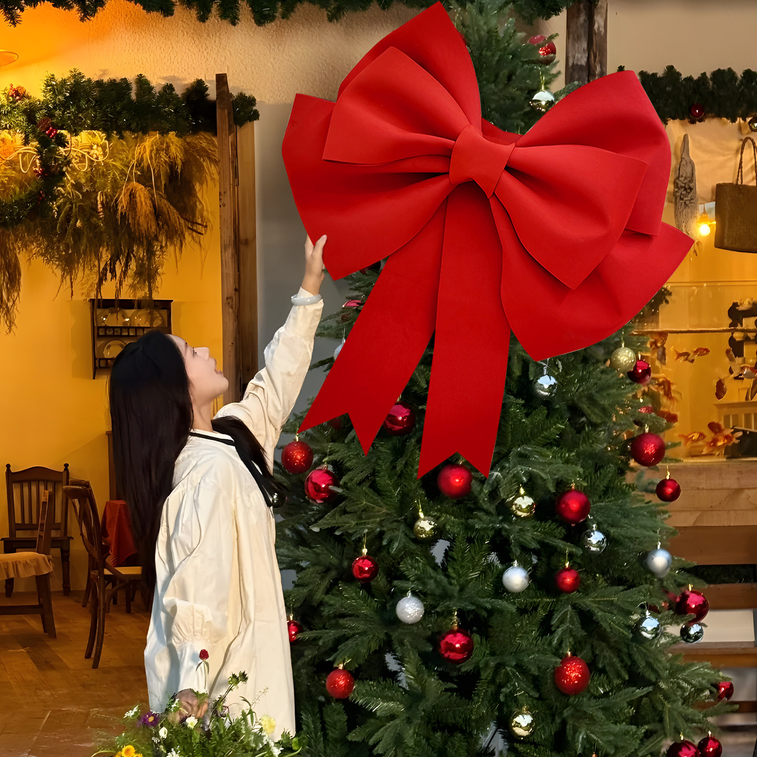 婚房装扮订婚节日蝴蝶结装饰新年超大粉色网红橱窗巨型元旦布置,节庆用品/礼品,圣诞装饰品,淘宝优惠券,粉丝福利购,淘宝优惠卷