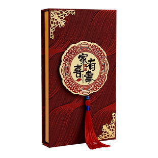 结婚用品礼盒红包袋改口费红包利是封万元红包大红立体创意礼盒