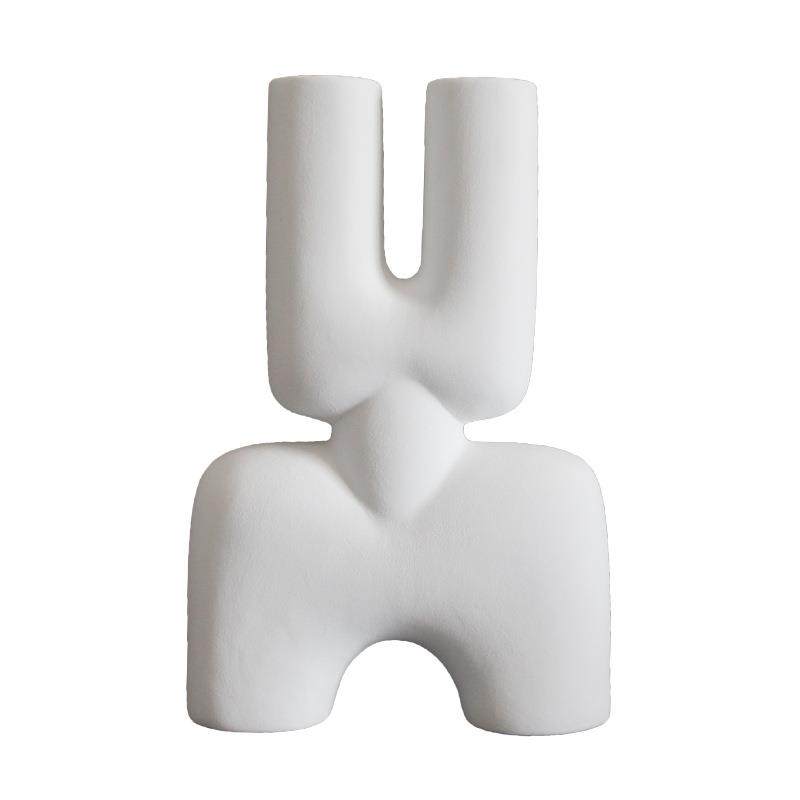 现代简约白色陶瓷花瓶摆件家居客厅插花花器酒店样板房间软装饰品,橡塑材料及制品,工业陶瓷,淘宝优惠券,粉丝福利购,淘宝优惠卷