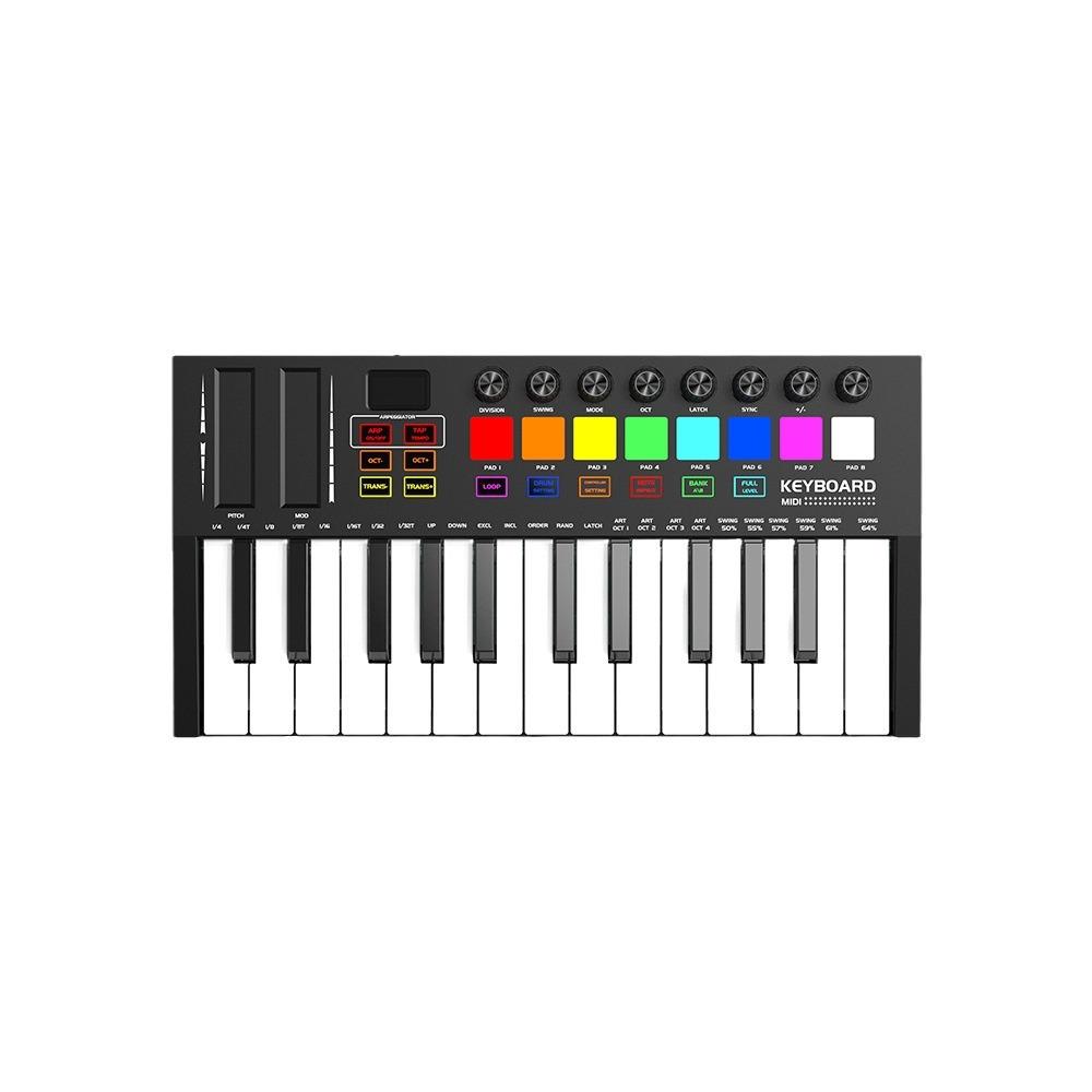MD0225键MIDI键盘专业电音迷迪控制器智能便携编曲打击垫图片