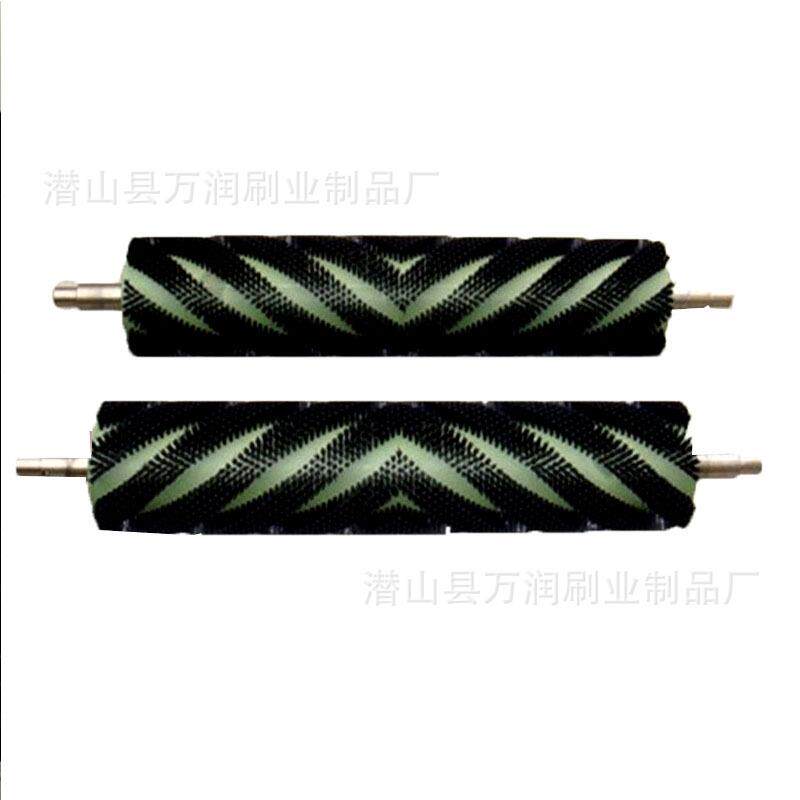 工业毛刷辊滚筒刷小型尼龙空心毛刷辊定制清洗毛刷辊水果清洗辊刷