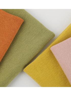 260g1X1莱赛尔天丝羊绒面料春秋时尚打底家居服套装双面罗纹布料