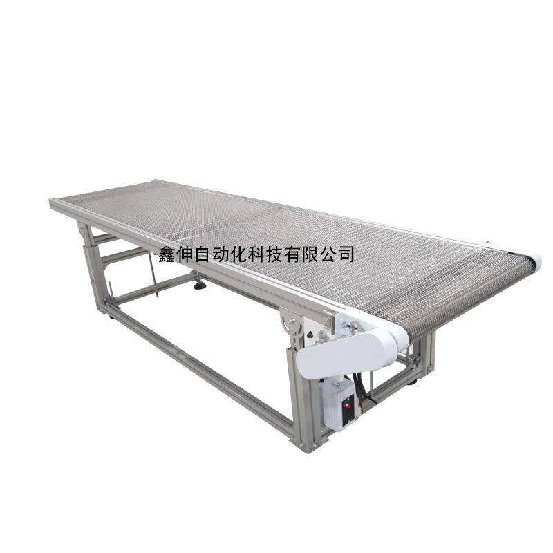 304不锈钢网带输送机耐高温食品级传送设备烘干/清洗/冷却线专用