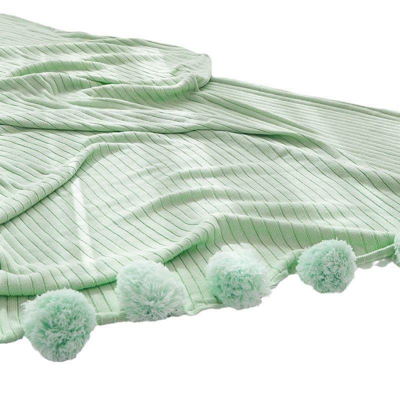 全棉带毛球针织毯美容院夏季盖毯棉线披肩毯搭巾拍照道具沙发毯,床上用品,休闲毯/毛毯/绒毯,淘宝优惠券,粉丝福利购,淘宝优惠卷