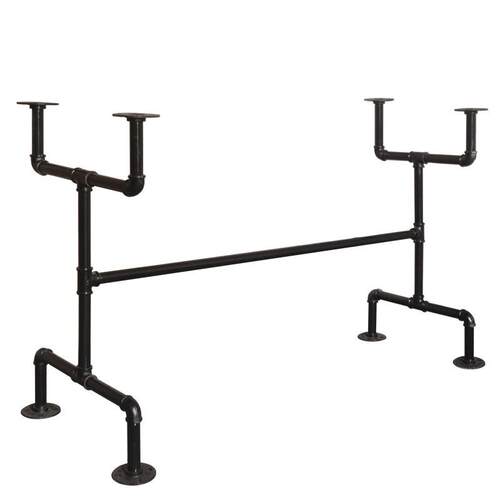 工业风管道水管书桌腿支架装饰复古个性桌腿loft茶几腿家具