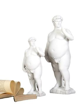 创意新款热畅销树脂胖大卫工艺摆件家居桌面装饰大卫雕像艺术装饰