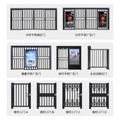 小区广告门人脸识别门禁刷卡NFC厂区人行通道铁门栅栏小侧门闸机