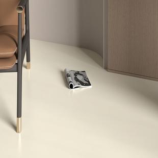 SPC石塑锁扣木地板纯色奶油侘寂风家用微水泥PVC石晶卡扣式地板