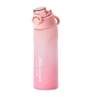 电商玩味果味水瓶0糖0卡萃香氛吸管双色渐变塑料水杯tritan学生杯