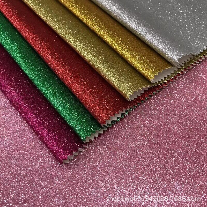 A4金葱卡纸不掉粉亮粉纸金粉带背胶纸儿童手工diy手工纸折纸材料