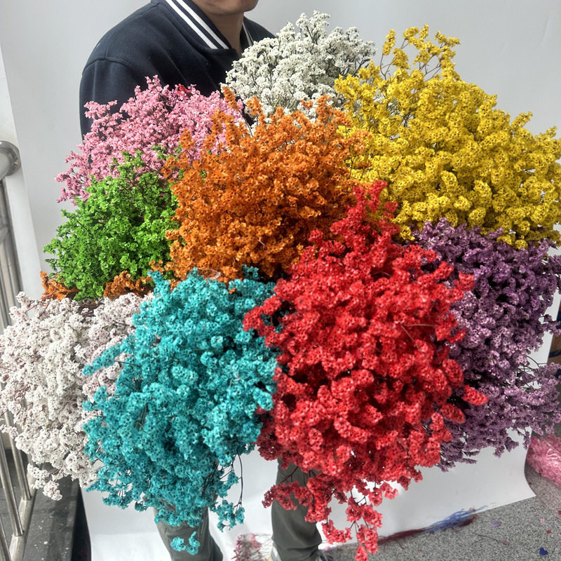 干花花束 大束情人草diy插花材料家居装饰摆设满天星鲜花干花真花