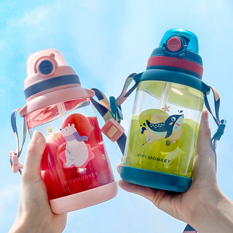 学校学饮杯小学生小孩幼儿园防摔儿童茶杯男孩童女童喝水杯子家用